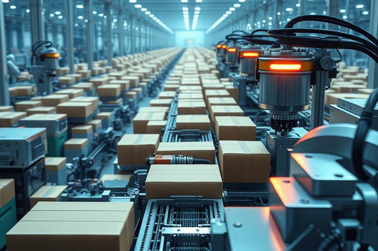 自動化立柱式碼垛機(jī)器人