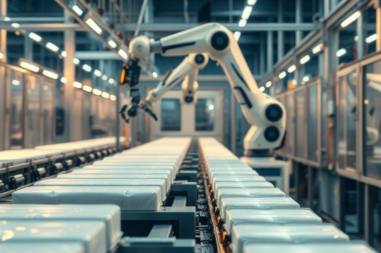 全自動碼垛機器人助效物流升級