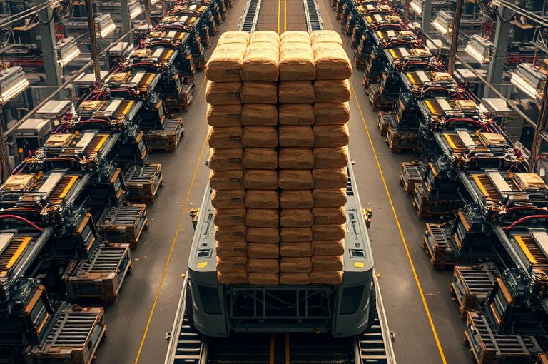 全自動面粉袋碼垛機